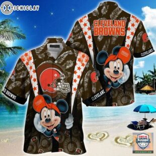 Cleveland Browns nfl mickey mouse Hawaiian Shirt custom for fan