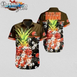 Cleveland Browns Pineapple Punch Hawaiian Shirt Cleveland Browns Aloha Shirt