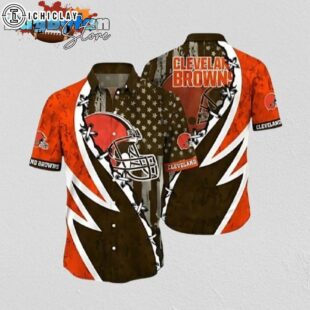 Cleveland Browns Star Spangled Hawaiian Shirt