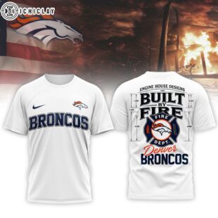 Denver Broncos NFL Built By Courage Game 3D T-Shirt
