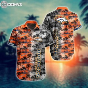 Denver Broncos NFL Hawaii full 3D Shirts combo summer For Fans