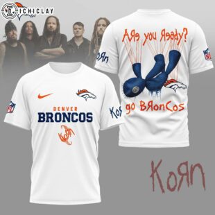 Denver Broncos NFL Korn Fan 3D T-Shirt