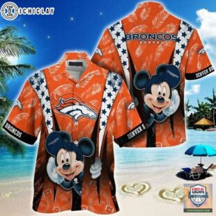 Denver Broncos nfl mickey mouse Hawaiian Shirt custom for fan