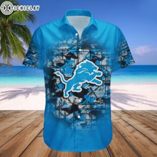 Detroit Lions Hawaii Shirt Camouflage Vintage – NFL