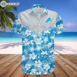 Detroit Lions Hawaii Shirt Tropical Seamless- NFL