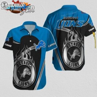 Detroit Lions Hawaiian Shirt NFL Football 3D Print Personalized Aloha Hawaiian Shirt