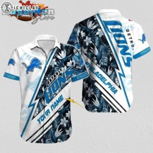 Detroit Lions Hawaiian Shirt NFL Football Hawaiian Shirt Cheap