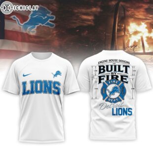 Detroit Lions NFL Built By Courage Game 3D T-Shirt