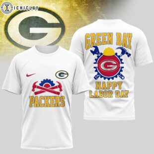 Green Bay Packers NFL Happy Labor Day 3D T-Shirt