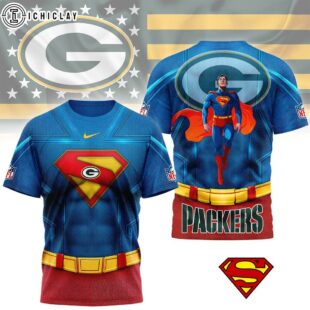 Green Bay Packers Superman 3D T-Shirt
