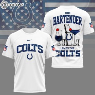 Indianapolis Colts NFL Bartender Fan 3D T-Shirt