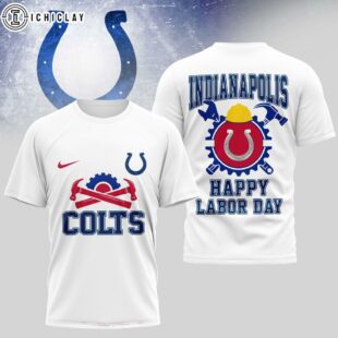 Indianapolis Colts NFL Happy Labor Day 3D T-Shirt