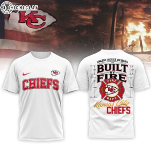 Kansas City Chiefs NFL Built By Courage Game 3D T-Shirt