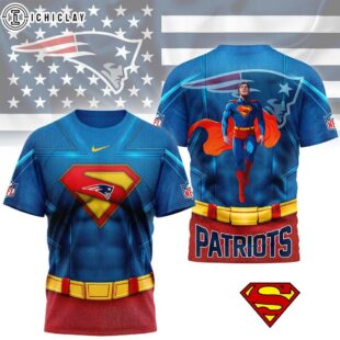 New England Patriots Superman 3D T-Shirt