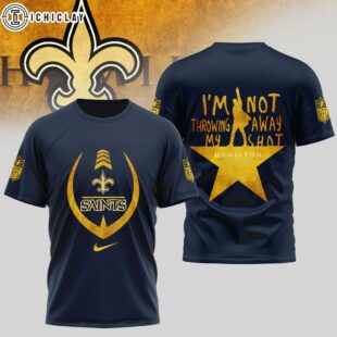 New Orleans Saints NFL Hamilton 3D T-Shirt