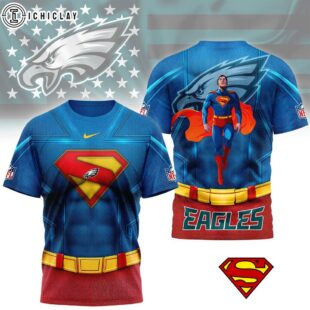 Philadelphia Eagles Superman 3D T-Shirt