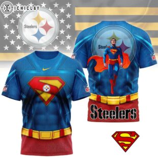 Pittsburgh Steelers Superman 3D T-Shirt