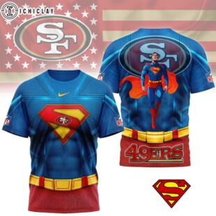 San Francisco 49ers Superman 3D T-Shirt
